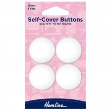 Self Cover Buttons: Nylon - 29mm