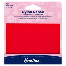 Self Adhesive Nylon Repair Patch: Red - 10 x 20cm