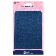 Cotton Twill Patches: Mid Denim - 10 x 15cm