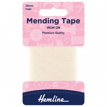 Iron-On Mending Tape: Cream - 100cm x 38mm