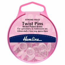 Twist Pins: Nickel - 13mm, 30pcs