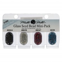Seed Beads: Mini Pack: Size 11/0: 4 Colours