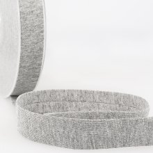 Bias Binding: Cotton Jersey: 20mm: Grey