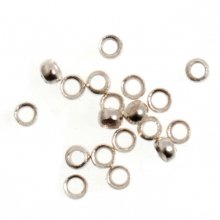 Deluxe: Plain Crimps: Silver Plated: 2mm: Pack of 20
