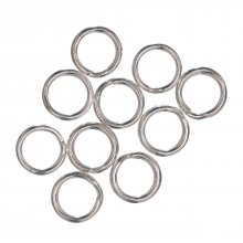 Deluxe: Split Rings: Silver Plated: Pack of 10