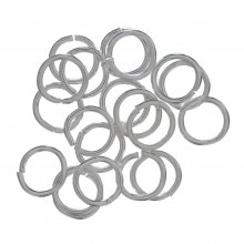 Deluxe: Jump Rings: Silver Plated: 7mm: Pack of 20