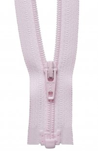 Light-Weight Open End Zip: 25cm: Light Pink