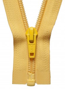 Nylon Open End Zip: 25cm: Yellow Gold