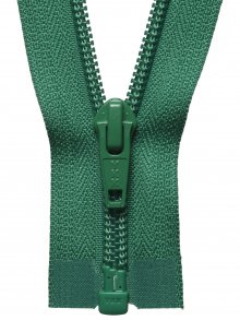 Nylon Open End Zip: 25cm: Emerald