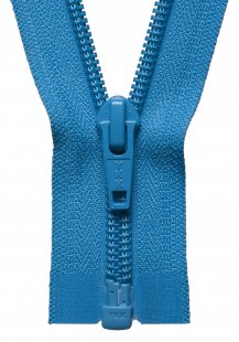 Nylon Open End Zip: 25cm: Dark Dusky Blue