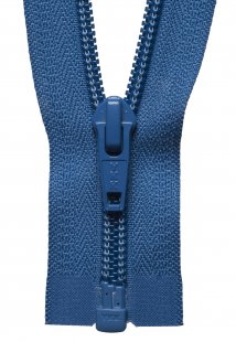 Nylon Open End Zip: 25cm: Saxe Blue