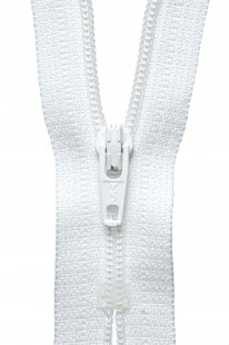 Nylon Dress and Skirt Zip: 10cm: White