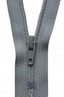Nylon Dress and Skirt Zip: 10cm: Mid Grey