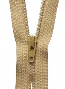 Nylon Dress and Skirt Zip: 10cm: Light Old Gold