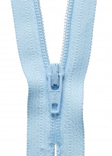Nylon Dress and Skirt Zip: 18cm: Light Blue