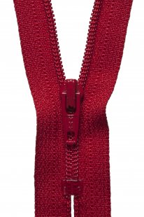 Nylon Dress and Skirt Zip: 36cm: Red