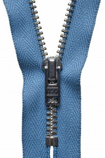 Metal Trouser Zip: 15cm/5.90in: Airforce Blue