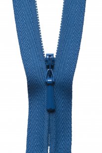 Concealed Zip: 20cm: Saxe Blue