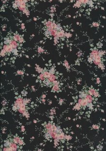 Lecien Japanese Fabric - Vintage Rose 20800-121 BROWN
