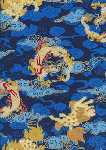 Fabric Freedom Oriental Collection - Japanese Royal Blue/ Navy COL 1