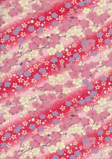 Fabric Freedom Oriental Collection - Japanese Pink/Maroon COL 1