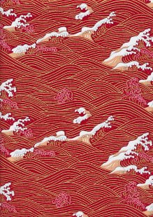 Fabric Freedom Oriental Collection - Japanese Maroon COL 1