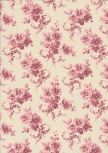 Kingfisher Fabrics - Hope Chest Florals 37923 Pink/Ivory