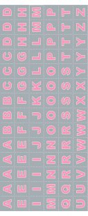 Lewis & Irene - Christmas Glow C49.1 Glow letters pink/grey