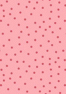 Lewis & Irene - Little Matryoshka A567.1 - Daisy dot on pink