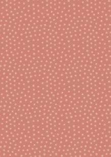 Lewis & Irene - Hannah's Flowers A615.3 - Dotty dots on soft terracotta