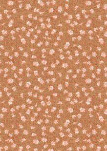 Lewis & Irene - Hannah's Flowers A617.2 - Ditzy floral on peanut