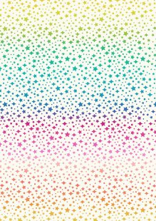 Lewis & Irene - Over The Rainbow A579.1 - Rainbow sparkles on cream