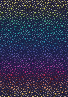 Lewis & Irene - Over The Rainbow A579.3 - Rainbow sparkles on nearly black