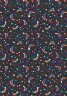 Lewis & Irene - Over The Rainbow A580.3 - Shooting rainbow stars on nearly black