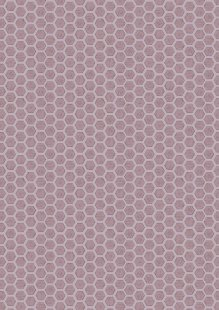Lewis & Irene - Queen Bee A501.3 - Honeycomb on mid lilac