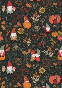 Lewis & Irene - Snuggle Season A680.3 Autumn gnomes on dark forest