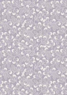 Lewis & Irene - The secret Winter Garden A658.3 Snowberries on iced lavender with pearl effect