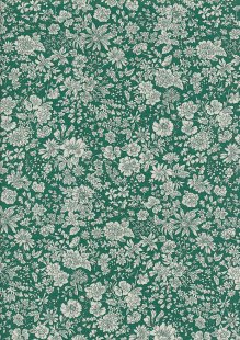 Liberty Fabrics - Emily Belle Jewel Tones Evergreen 1666445A