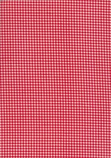 Fabric Freedom - Quality Cotton Print Check FF-5633 Red/White