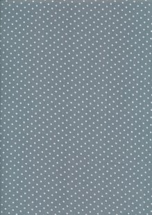 Fabric Freedom - Quality Cotton Print Spot FF-6390 Grey/White