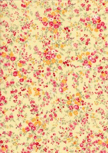 Rose & Hubble - Quality Cotton Print CP-0842 Yellow Floral
