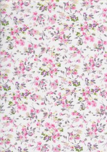 Quality Cotton Print - Pink Maisy