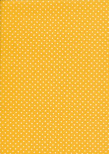Quality Cotton Print - Yellow Spots