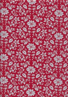 John Louden - Christmas Poinsettia JLX0032 Red/Silver