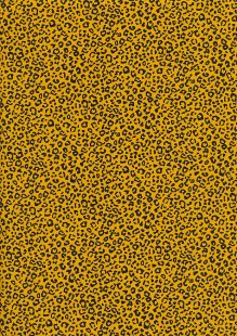 Rose & Hubble - Quality Cotton Print CP-0871 Gold Leopard Skin