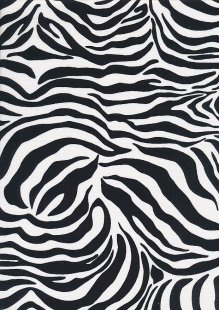Rose & Hubble - Quality Cotton Print CP-0265 White Zebra Skin
