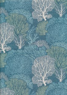 Tilda Fabrics - Cotton Beach 100339 Coral Reef Teal