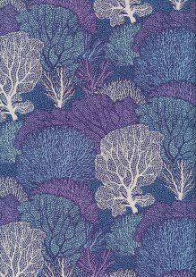 Tilda Fabrics - Cotton Beach 100334 Coral Reef Blue