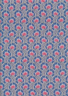 Tilda Fabrics - Cotton Beach 100335 Ocean Flower Blue