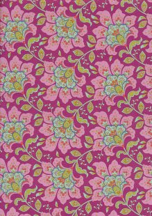 Tilda Fabrics - Bloomsville Flowermarket Plum 100502
